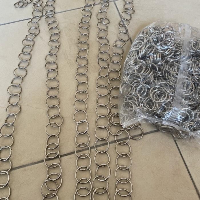 PREMIUM gantungan baju rantai besi bulat