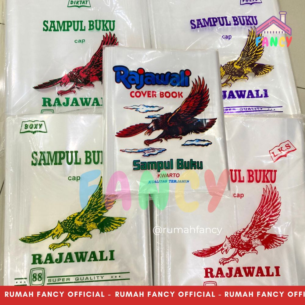 

[1 PAK] ISI 100 LEMBAR SAMPUL BUKU PLASTIK RAJAWALI / Sampul Plastik Rajawali ukuran Sampul Kwarto /