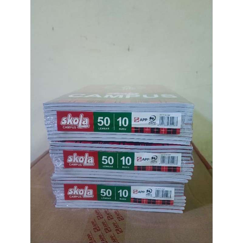 

Buku Tulis Besar BOXY CAMPUS 50 Lembar Alfa / Skola by Sidu B5 PREMIUM (Isi 10 Buku)