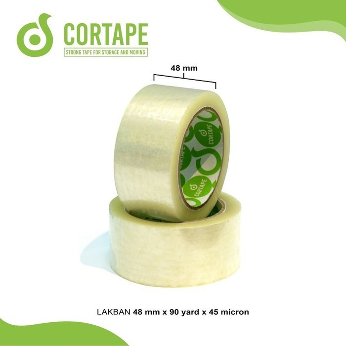 

Lakban Cortape Bening 48 mm x 90 yard Setara Daimaru Satu Selop