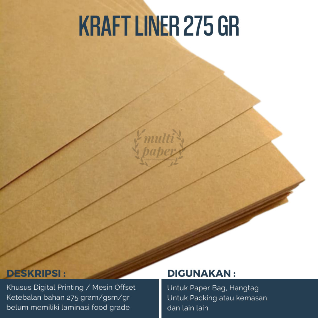 

Samson Kraft 275 gsm A3 isi 50 lembar / Kertas Samson Kraft Liner Tebal 275 gram