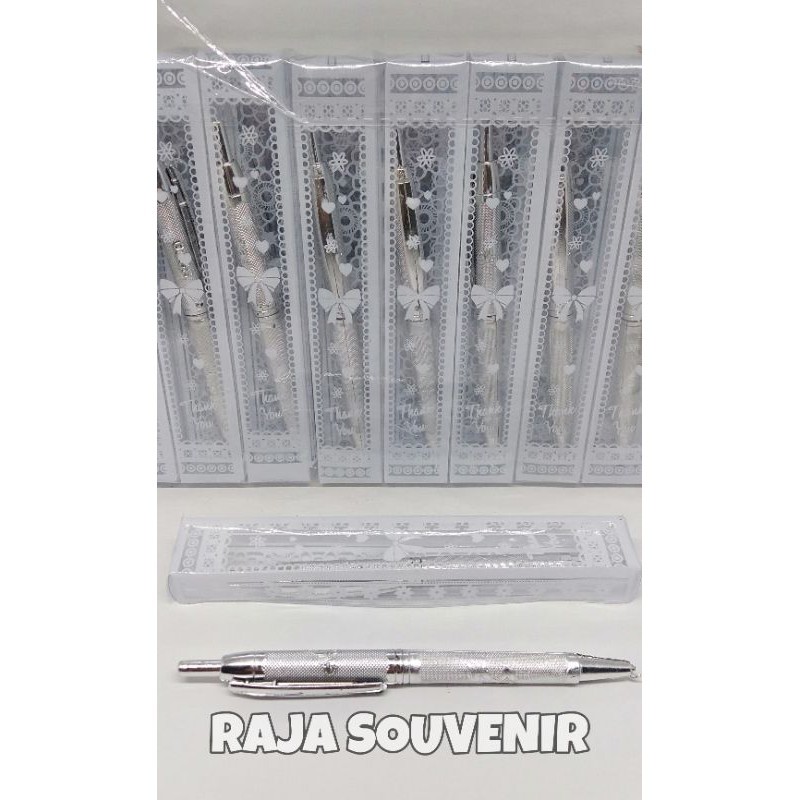 

ISI 50 SOUVENIR PULPEN PERAK KEMAS MIKA SOUVENIR PULPEN MURAH PULPEN SILVER MURAH WE!!!