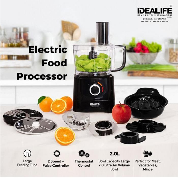 TERBARU Food Processor - Penggiling Penghalus makanan IDEALIFE - Electric Food Processor -