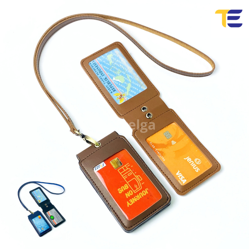 

Id Card Holder Kulit Name Tag Kulit Magnet 2 Sisi Muka Kulit WE!!!