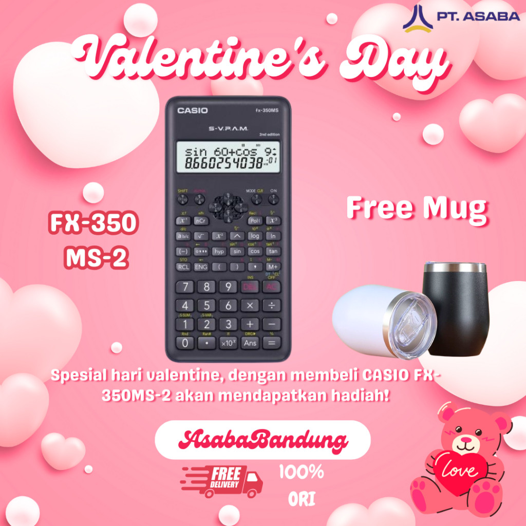 

Asaba Bandung - CASIO FX-350MS 2nd Ed - Kalkulator Sekolah/Kuliah - Scientific Saintifik - 240