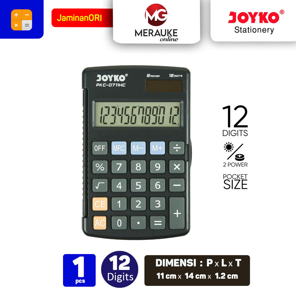 

JOYKO Kalkulator 12 Digits PKC-0711HC WE!!