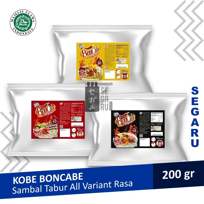 

KOBE BonCabe Level 10 / 15 / 30 / 50 Chili Sambal Tabur