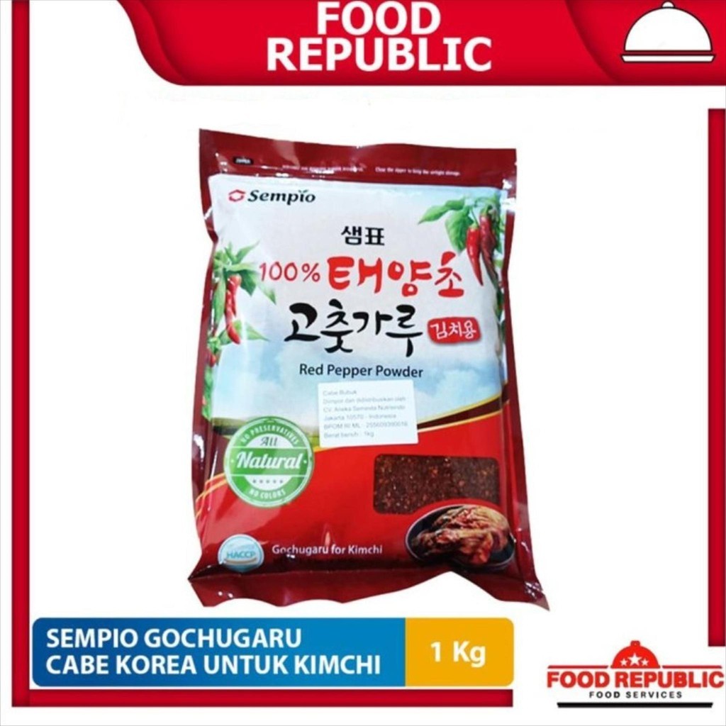 

Gochugaru Kasar Korea 1 KG / Bubuk Cabe Korea Sempio Untuk Kimchi