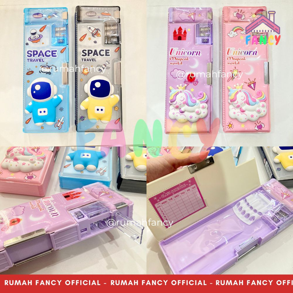 

[FREE DUS + BUBBLE] Kotak Pensil Magnet PREMIUM / Tempat Pensil Xiao Ling Jing Boneka Squishy Timbul