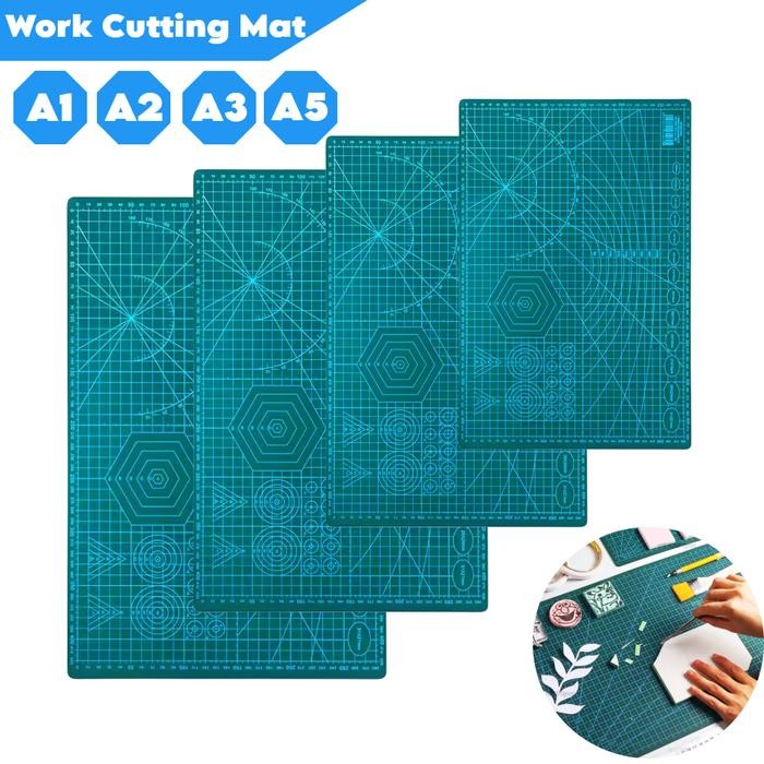 

No Na - Cutting Mat Pad A1 A2 A3 A5 Alas Potong Kertas Pvc Multifungsi Tatakan Pisau Cutter Work