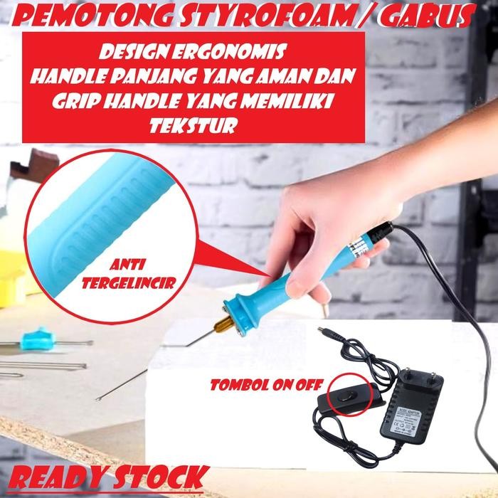 

No Na - Alat Ukir Potong Styrofoam Solder Ukir Gabus Cutter Polystyrene Epe Foam 10 Cm 25 Cm 30W