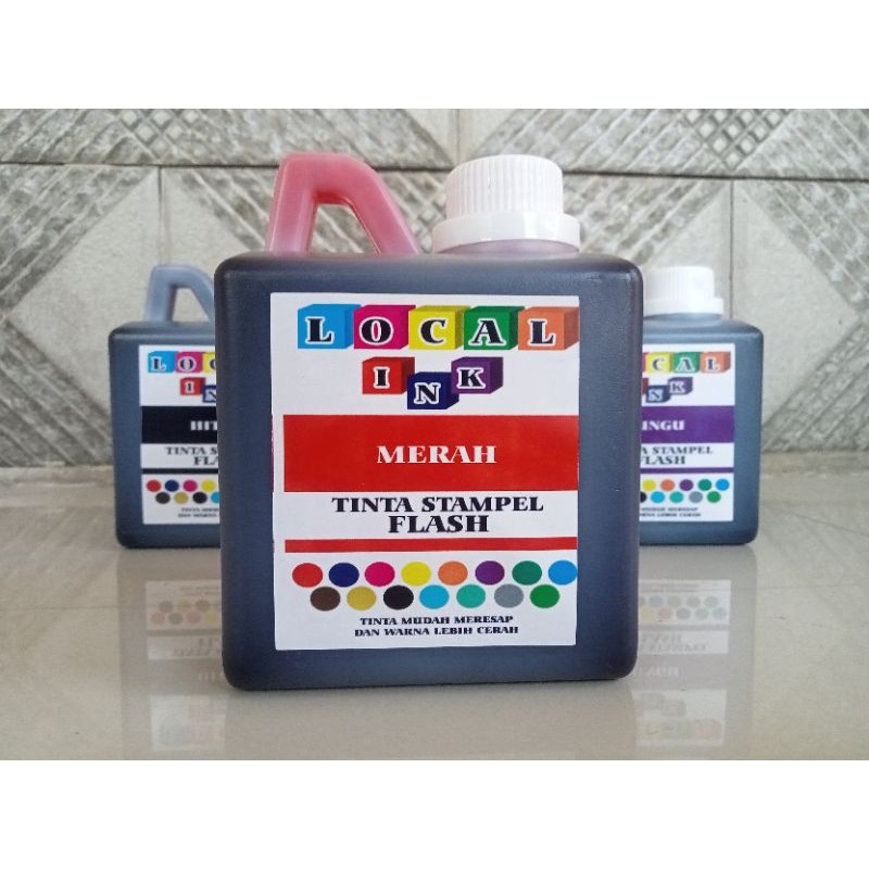 

Tinta Stempel FLASH Otomatis media kertas , kualitas EX JERMAN isi 500 mili WE!!