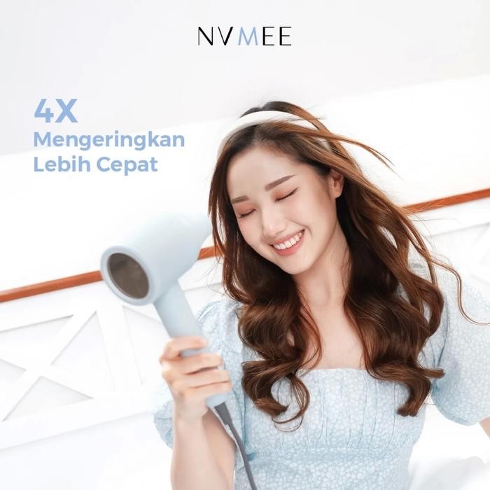 NVMEE Hair Dryer LUNA Pengering Rambut Hairdryer Low Watt & Strong Wind NUANSA ELEKTRONIK SURABAYA