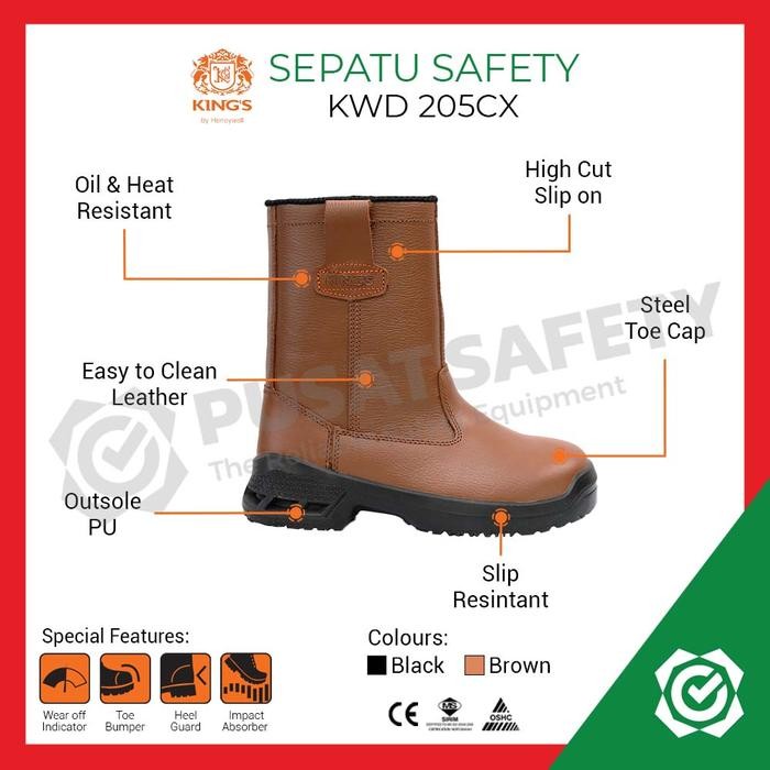Sepatu Safety Boot Kings Kwd 205 Kerja Shoes