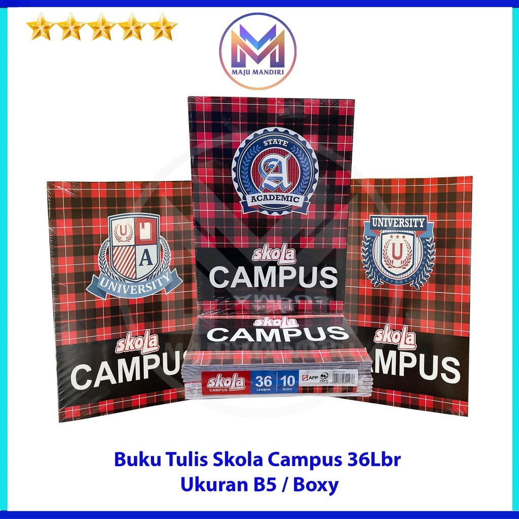 

Buku Tulis Skola Campus B5 Isi 36 Lembar Jual Per Pak Isi 10 Buku