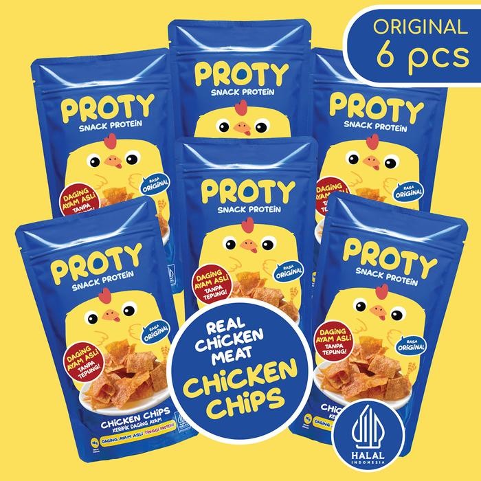 

Barbara.storee PROTY Original (Bundle 6) Snack Anak Sehat Protein Chicken Chips
