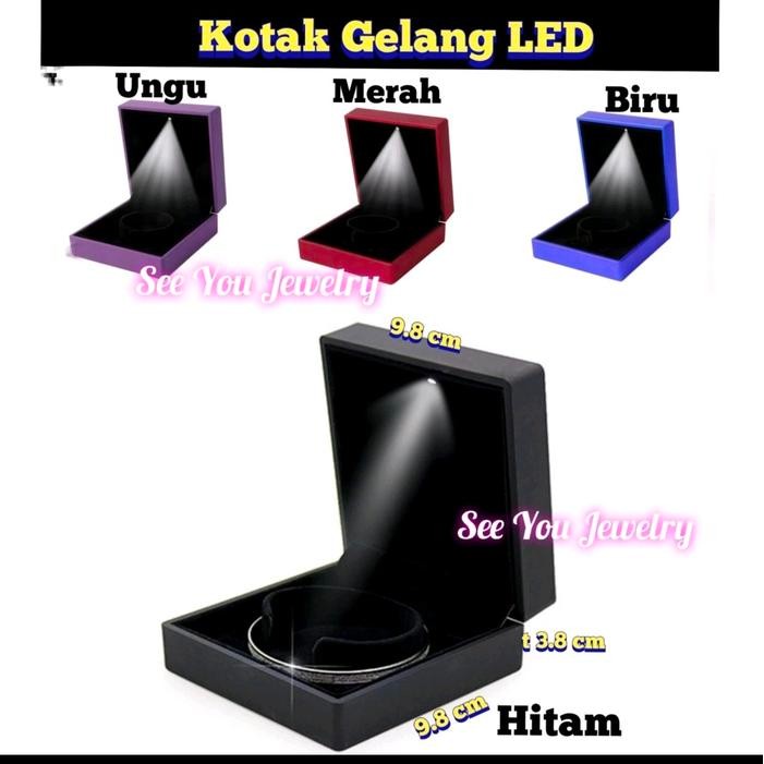 Kotak Gelang Lampu LED / Box Gelang Lampu LED / Kotak Perhiasan Gelang Lampu Mewah