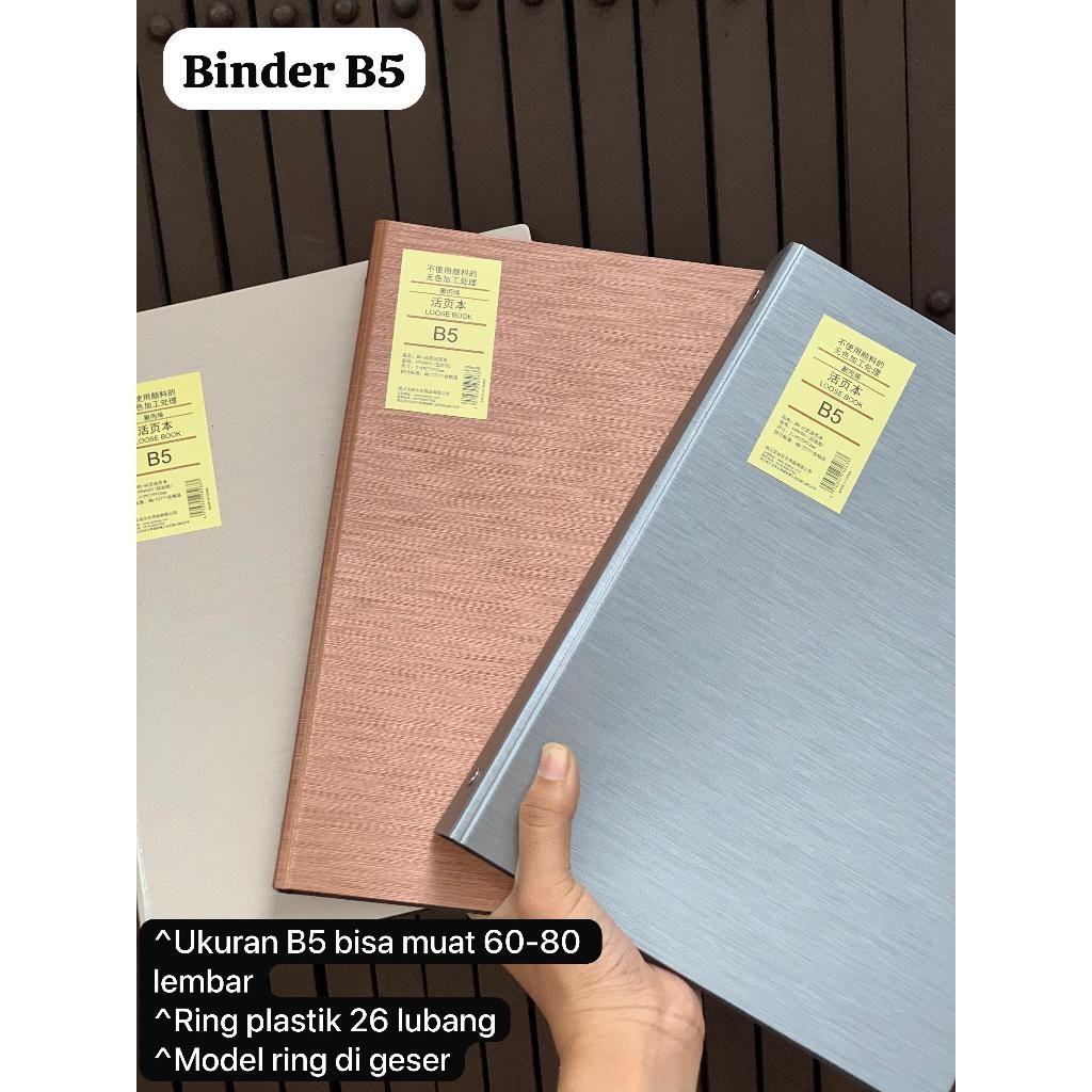

map binder looseleaf b5 wengu metalic tebal ada 3 warna wengu plus isi 60 lembar WE!!