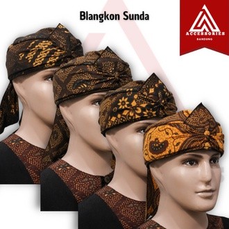 IKet kepala Blangkon sunda jawa dewasa & anak udeng bendo motif batik totopong sunda JDw1