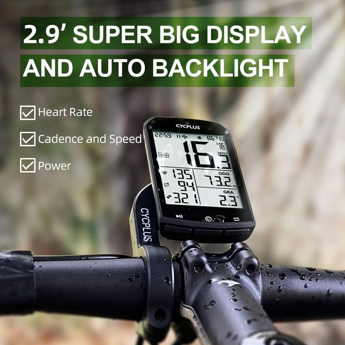 CYCPLUS M1 SPEEDOMETER GPS SEPEDA SUPPORT STRAVA ANT+
