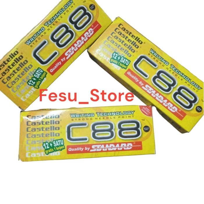 

Pulpen tinta hitam paket 3pack / isi 39pcs Stationery