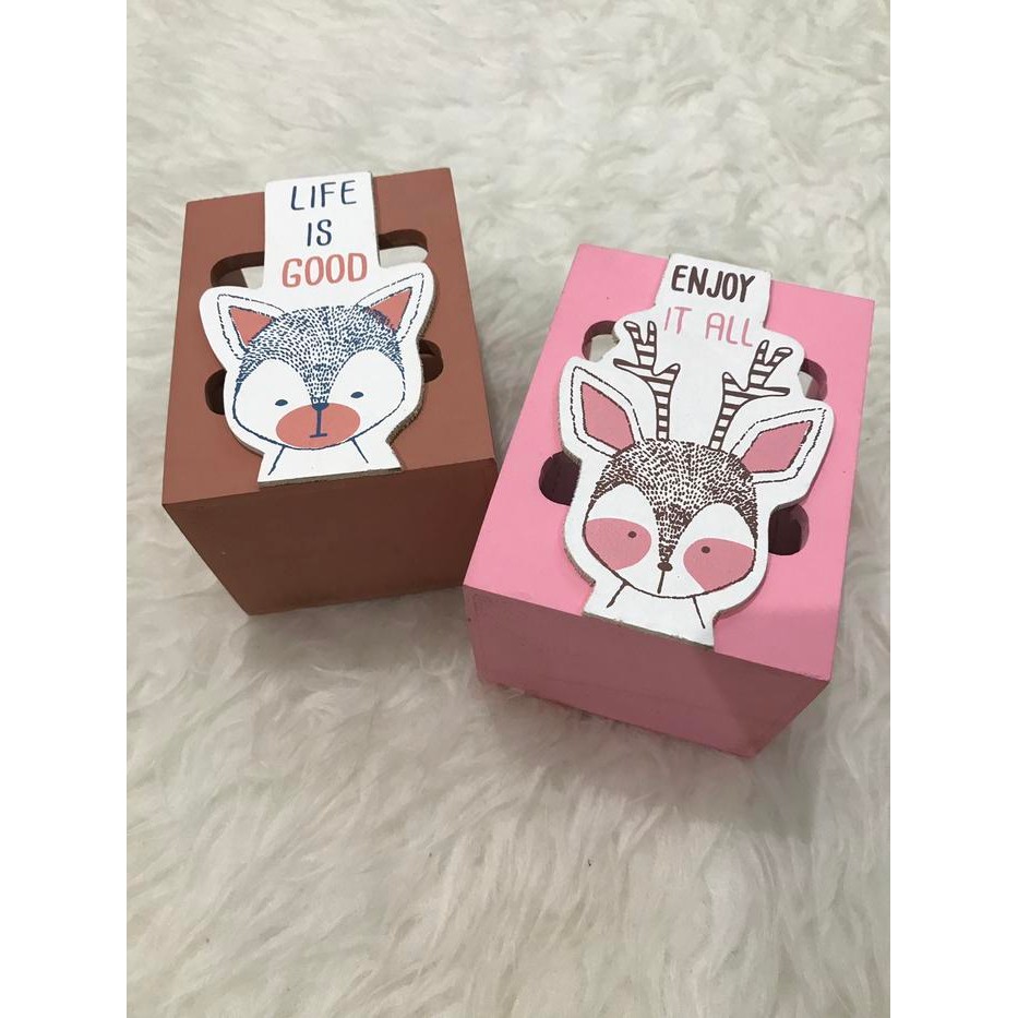 

Tempat alat tulis kantor import Thailand lucu karakter deer fox cutesy