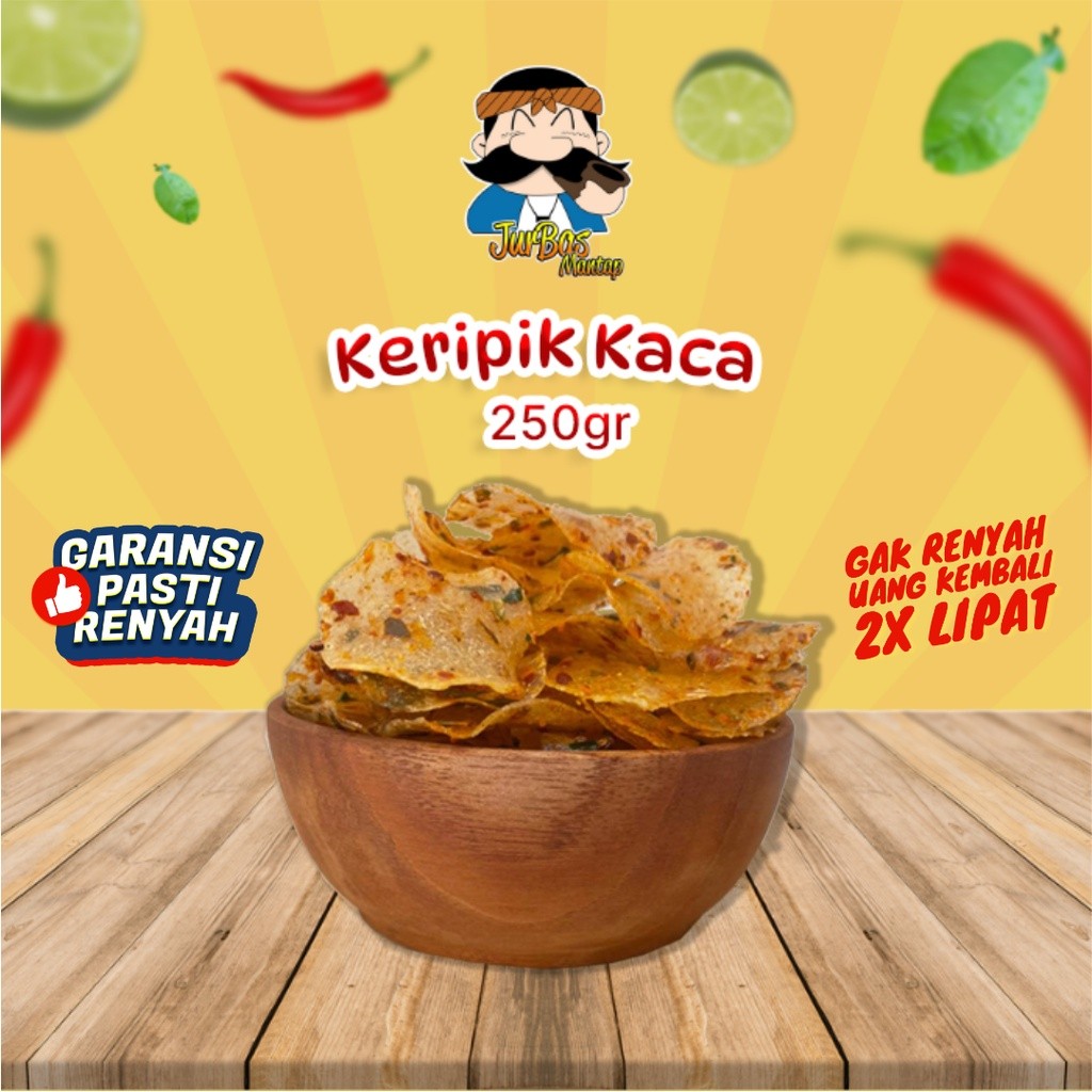 

Keripik Kaca 250 Gram Kripca WE!!