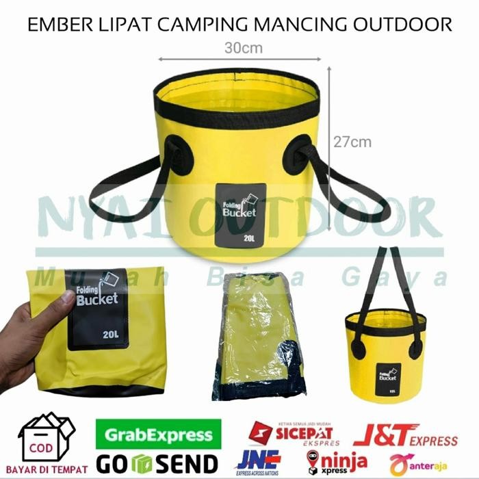 BEST SELLER ember lipat 20 liter ember mancing camping outdoor