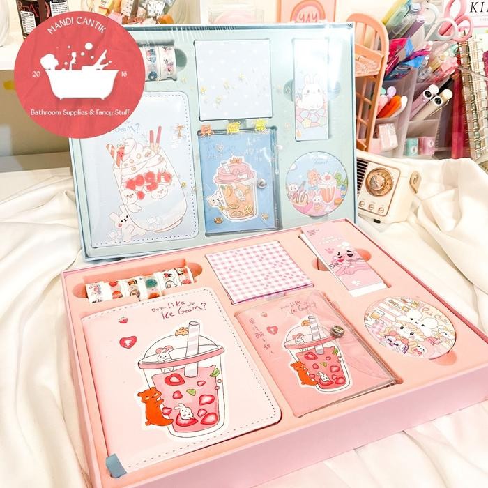 

Big Boss - Paket Jurnal 6 In 1 Boba Alat Tulis Lucu Kantor