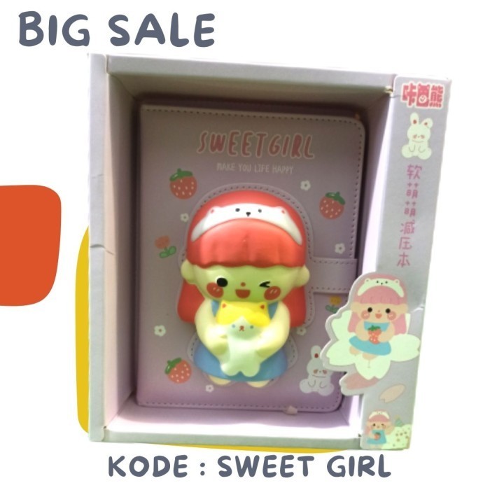 

Big Boss - Buku Notebook Squishy/Buku Catatan Diary Squishy 3D Kartun Lucu Anak