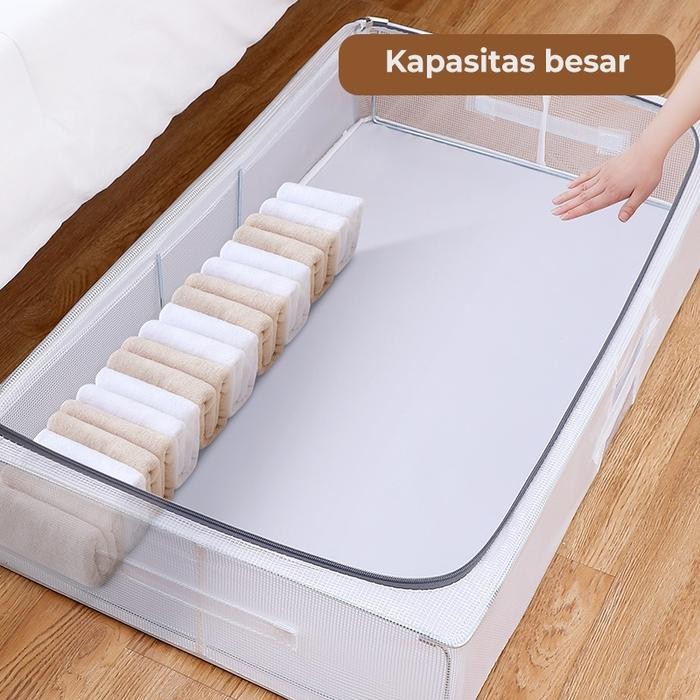 Dejavu Storage Box Baju Kotak Tas Penyimpanan Pakaian Lipat Serbaguna Fleksibel Tempat Organizer