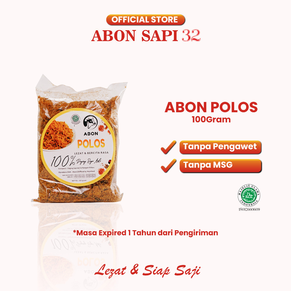 

ABON SAPI POLOS PREMIUM LEZAT DAN SIAP SAJI KEMASAN 100 GR WE!!