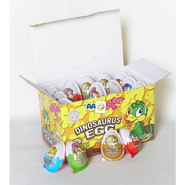 

COKLAT COMPOUD HITAM MANIS BENTUK TELUR DINOSAURUS EGG ISI 30 X 6 GR WE!!