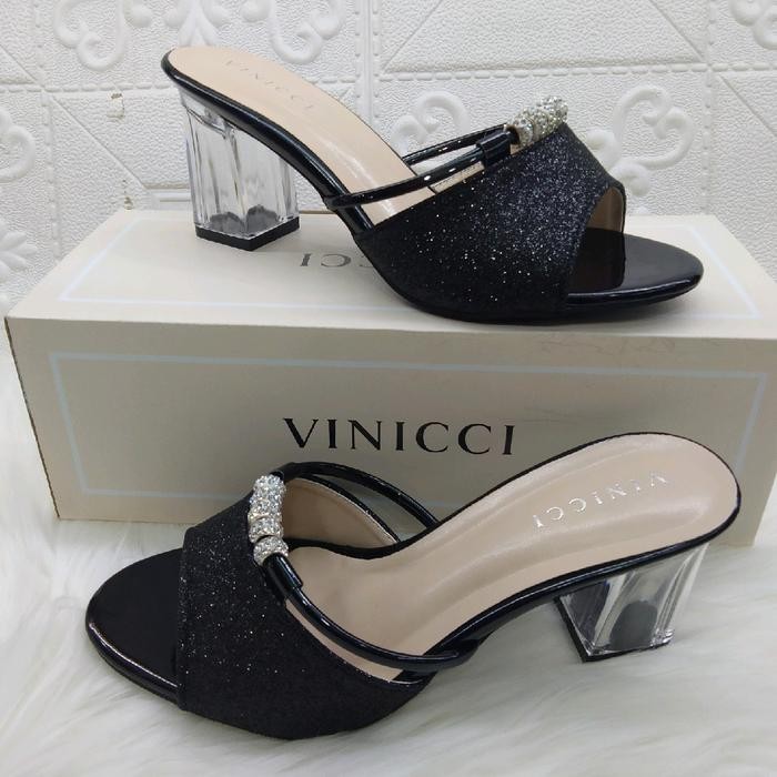 Sandal Wanita Heels Premium / Sandal Pesta Hak Tahu / Sandal Wanita Hak Kaca Selop / Sandal Wanita