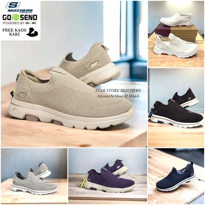 Sepatu Skechers Wanita Go Walk 5 Vietnam Original Nyaman Dipakai Gratisongkir