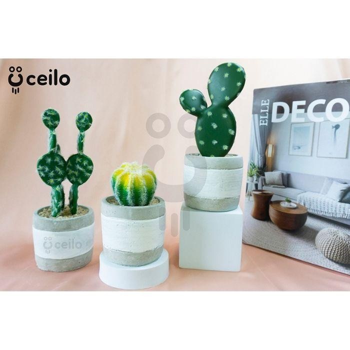 CEILO Kaktus Sukulen Artificial Imitasi Tanaman Palsu Minimalis