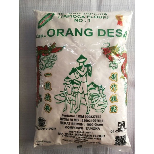 

Tepung tapioka cap Orang desa 1kg
