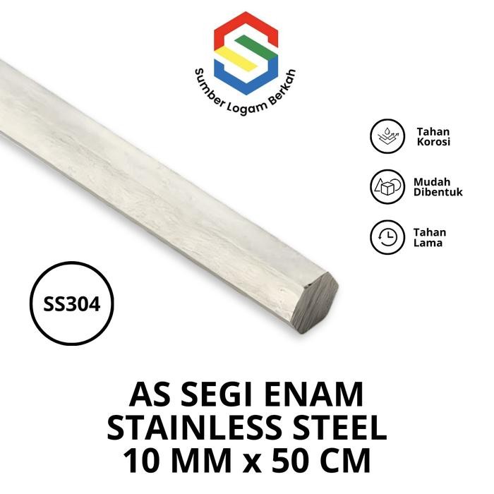 As Segi Enam 10 Mm Stainless Steel 304