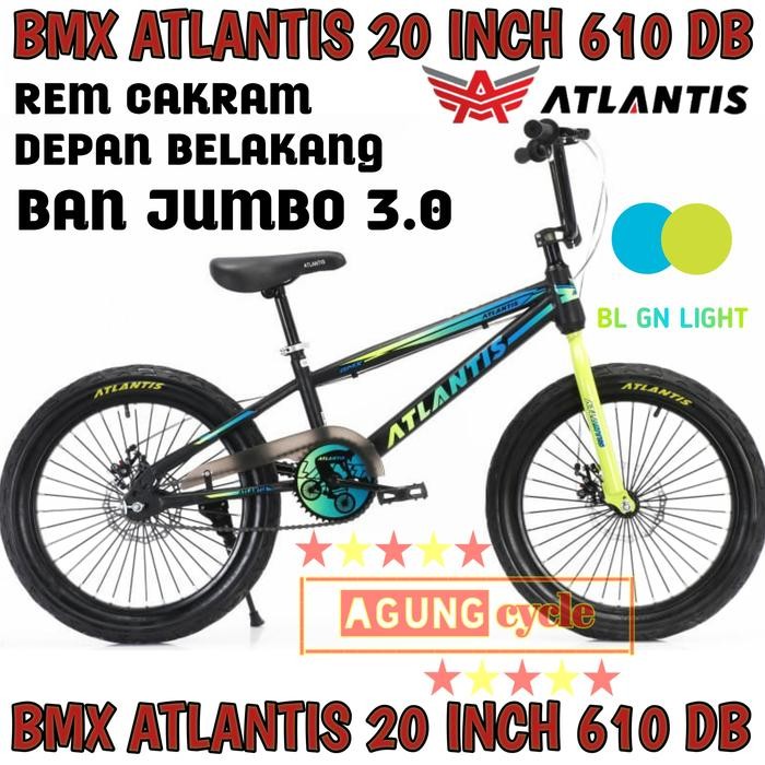 Sepeda Bmx Atlantis 20 In 610 Cakram Ban Jumbo Besar 3.0 Anak Laki