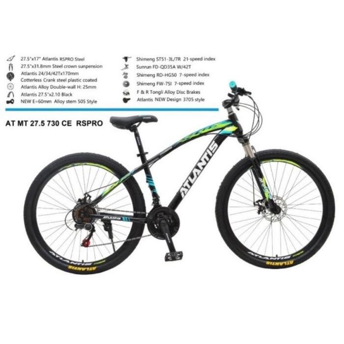 Sepeda Gunung Mtb 27.5 Atlantis Discke Murah