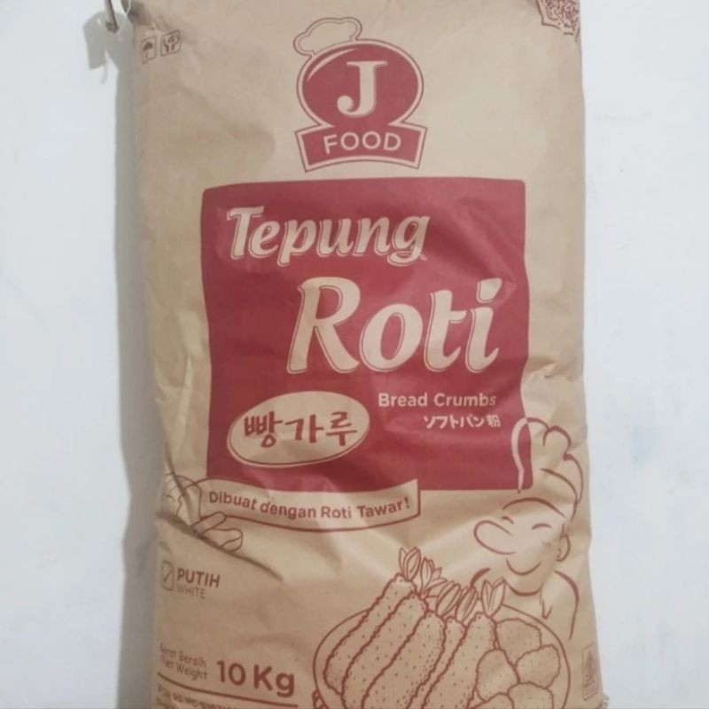 

j food TEPUNG ROTI BREADCRUMBS PUTIH 10kg