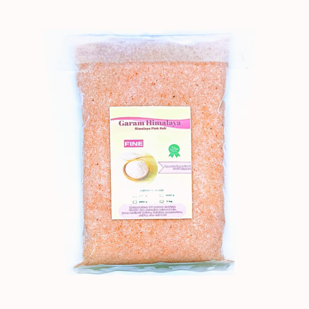 

Garam Himalaya 1kg - Premium Himalayan Pink Salt//Halus Organic