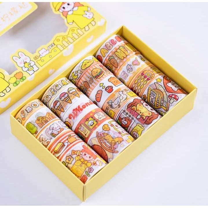 

Stiker Box ROLL Washi / Stiker Washi Roll Box Warna