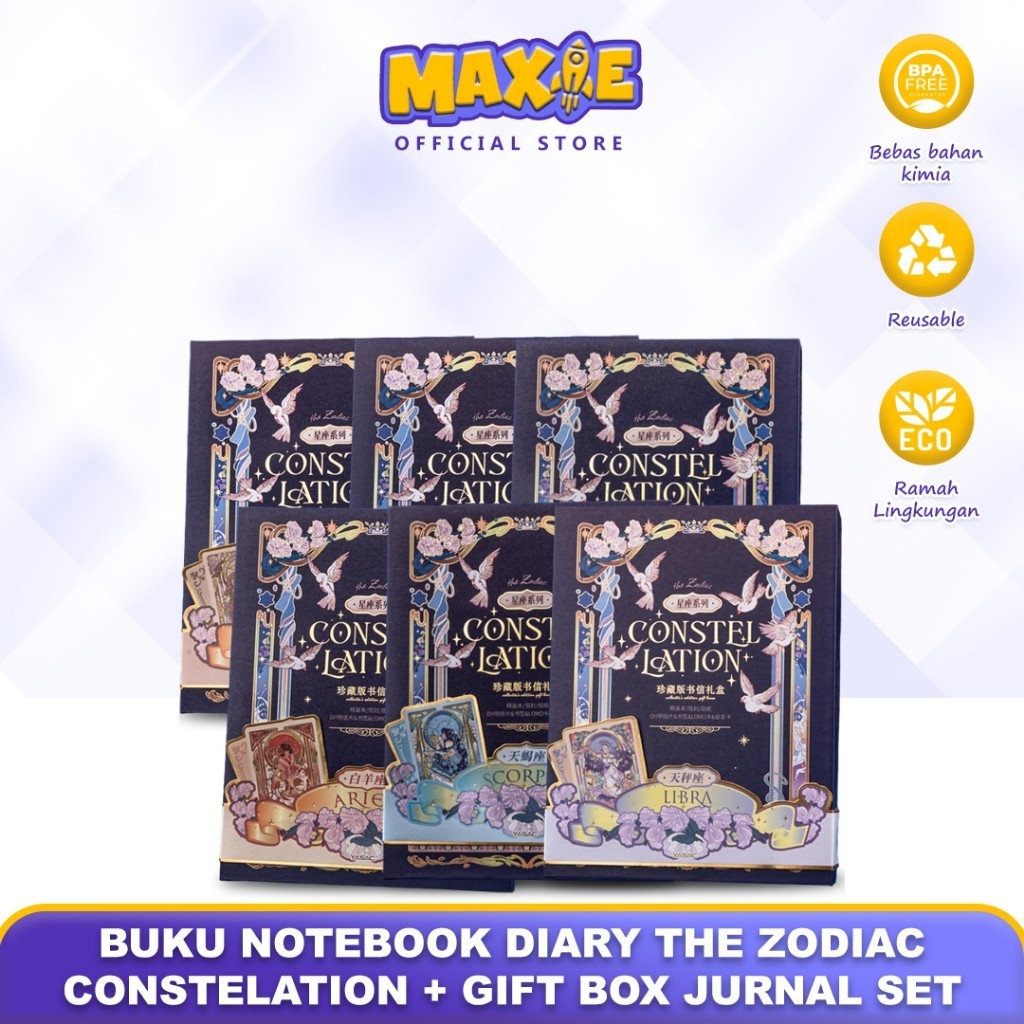 

Buku Notebook Diary The Zodiac Constelation + Gift Box Jurnal Set 8509