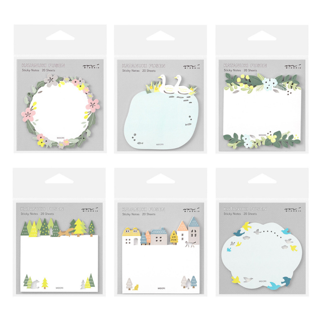

Midori Sticky Note Katanuki Fusen Die Cut Memo Tempel Label Kertas Stick Notes