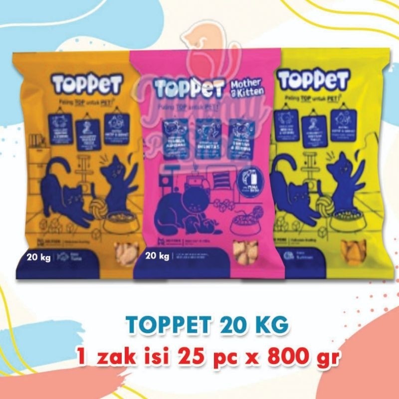 Toppet Pakan Kucing 20 Kg