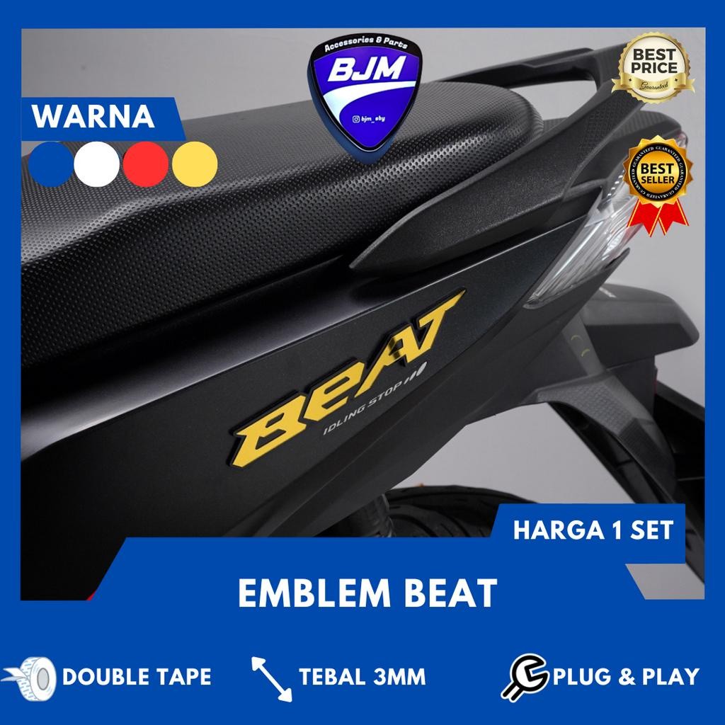 Maylikania Emblem Beat Timbul Logo Beat Bukan Sticker Timbul Motor Emblem Logo 3D Beat Timbul Emblem
