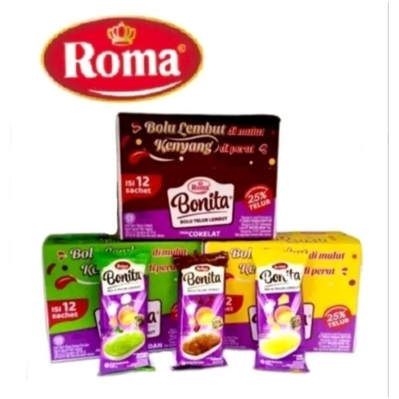

Olivoliv Snack 1 Box /12 Pcs Bonita Bolu Telur Lembut 30Gr