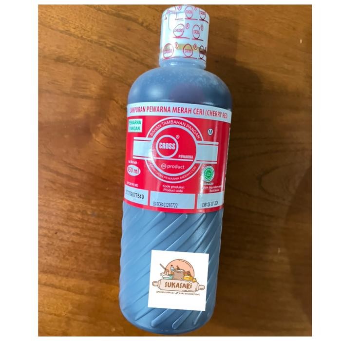 

Cross Cherry Red 580 Gr / Pewarna Makanan Icing Color