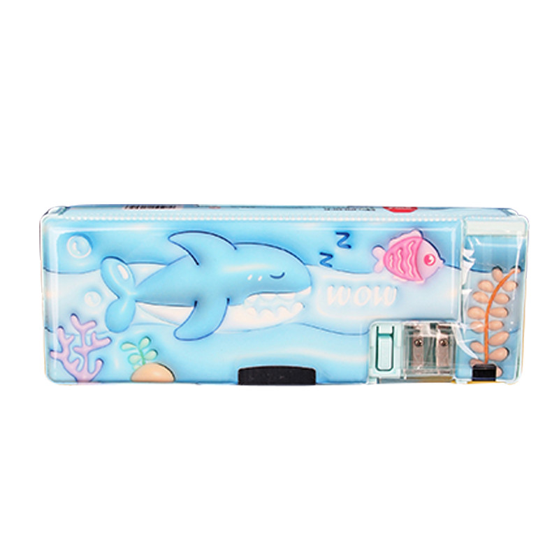 

Matougui 3D Poney Kotak pensil anak multifungsi Tempat pensil anak lengkap peruncing gunting isolasi